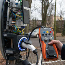 Adaptador EVSE-01 para probar estaciones de carga de vehículos