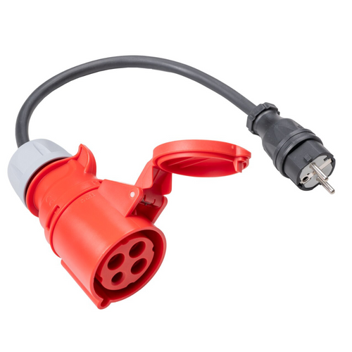 Adaptador de enchufe trifásico 16A 4P
