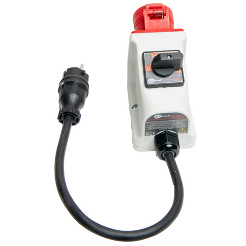 Adaptador de enchufe trifásico 16A 4P conmutable