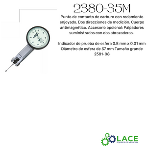 Indicador de pestaña Insize 2380-35M