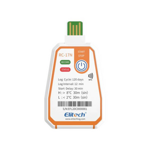 Elitech RC 17N grabador de temperatura desechable NFC -30 °C ~ 70 °C