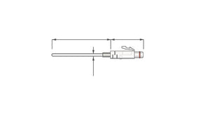Sensor recubierto de fluoropolímero TR-5101 -60 a 155 ˚C Resistente al agua (cable)
