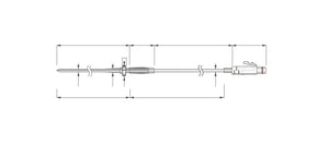 Sensor con protección inoxidable temperatura central TandD TR-5420 Sumergible (tubo de protección inoxidable) A prueba de inmersión (cable)