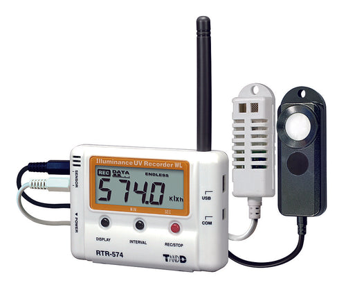 Data Logger Temperatura, Humedad, Iluminancia, UV TandD RTR-574