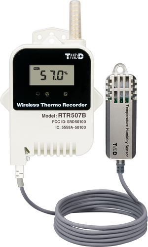 Termómetro Data Logger TandD RTR507BL  tipo de batería de larga duración