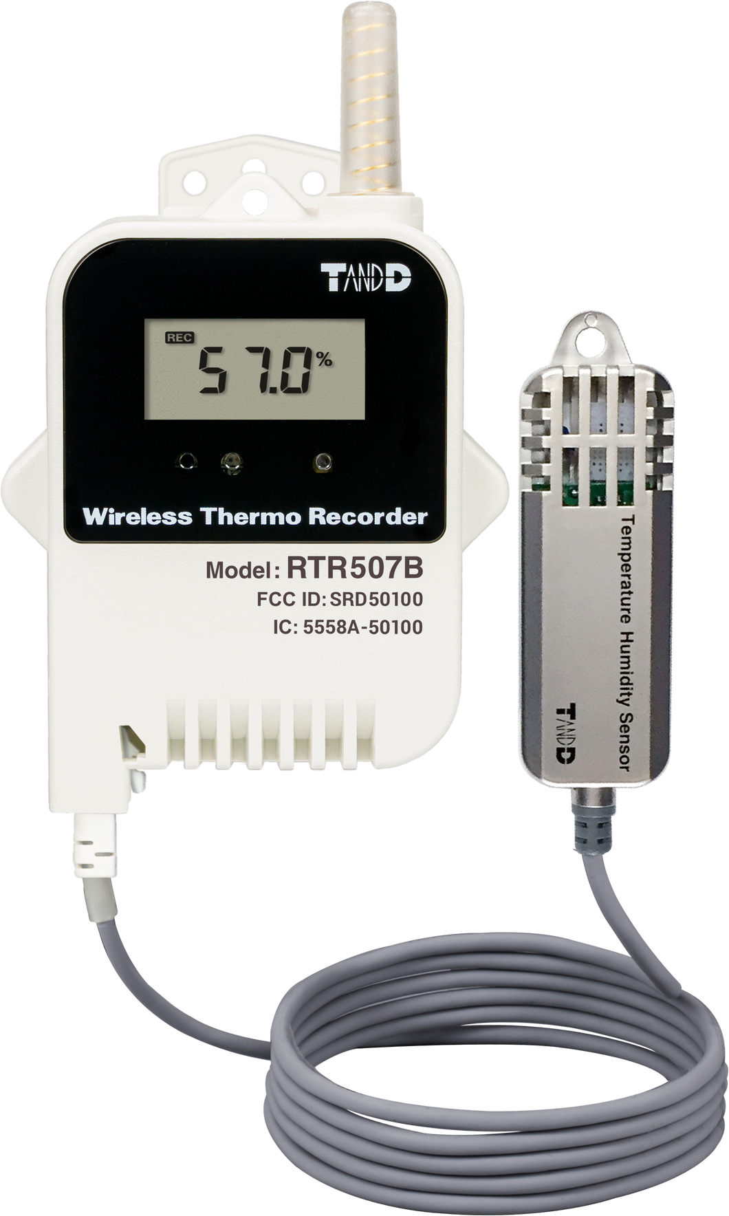 Termómetro Data Logger TandD RTR507BL  tipo de batería de larga duración