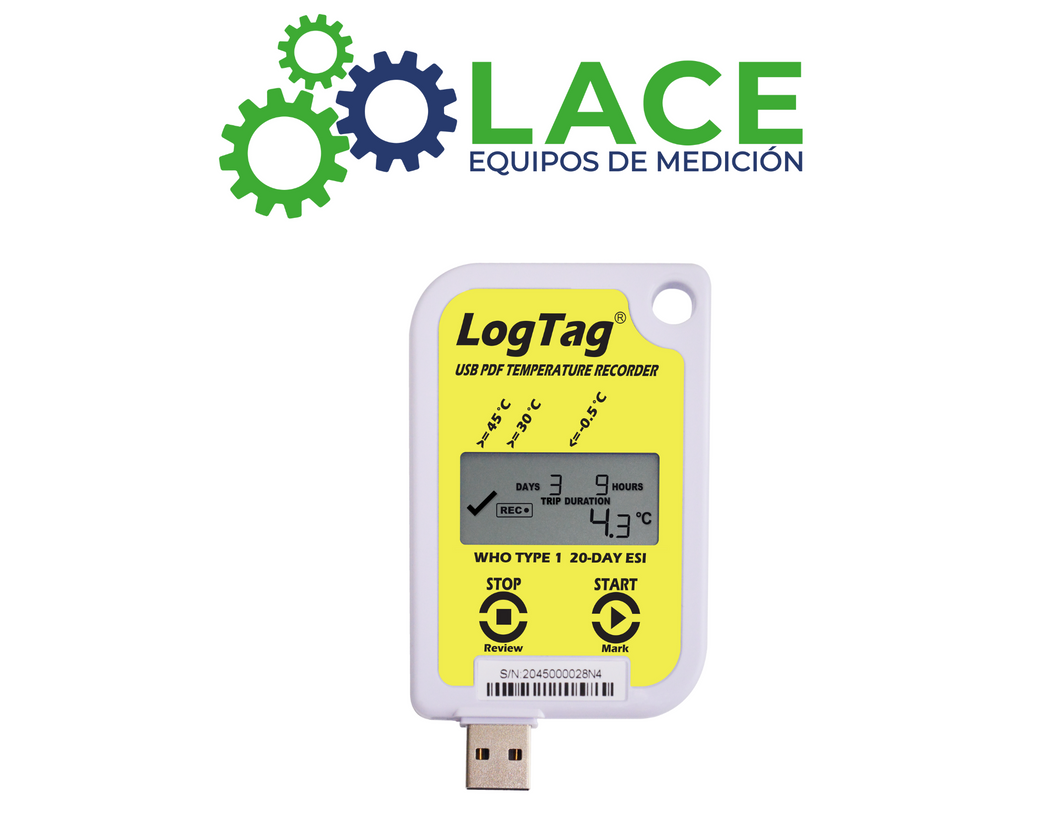 LOGTAG USRID-16WC Registrador de temperatura USB -30 °C a 60 °C.