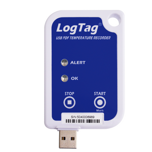 LogTag UTRIX-16 Registrador de PDF DataLogger Temperatura -30 °C a 70 °C.