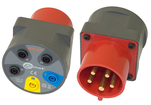 Adaptador de enchufe trifásico SONEL AGT-32P
