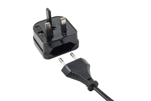 Adaptador de viaje (versión GB, 2 pines), UE (CEE 7/16) Tipo G (BS 1363)
