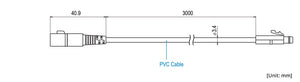 Sensor de temperatura y humedad para TR42A, TR-521, RTR502B/502BL TandD TR-2C30 25 to 60 °C