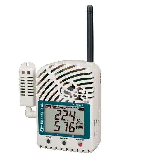 Data Logger Temperatura, Humedad y Analizador de Gas TandD RTR-576