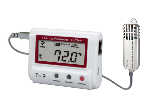 Registrador térmico TandD TR-72nw-S  T+H LAN cableada
