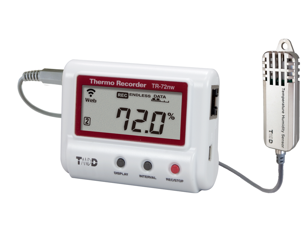 Registrador térmico TandD TR-72nw-S  T+H LAN cableada
