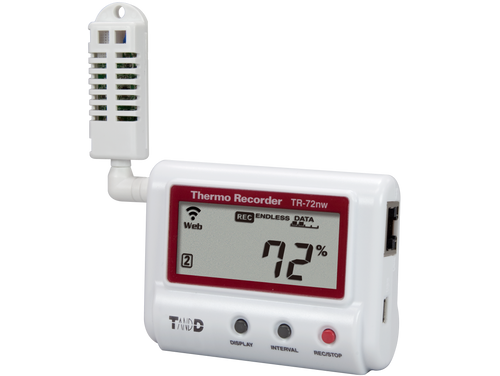 Registrador térmico TandD TR-72nw Temperatura + Humedad LAN cableada