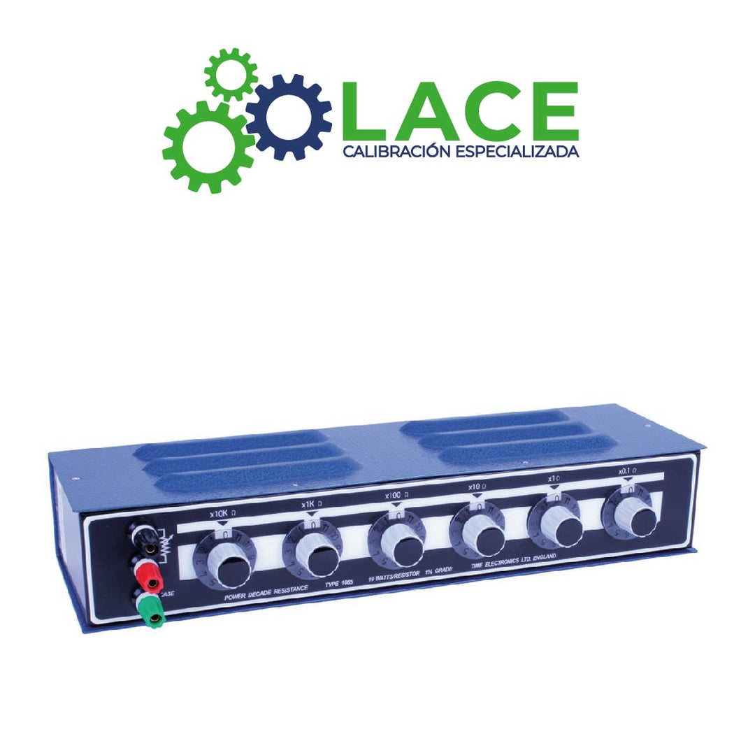 Caja de Décadas de Resistencia 1065 Time Electronics - Poder 10 W (0.1 Ω - 120 kΩ)