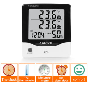 Termohigrómetro De Interior-Exterior Elitech BT-3 -50~70°C