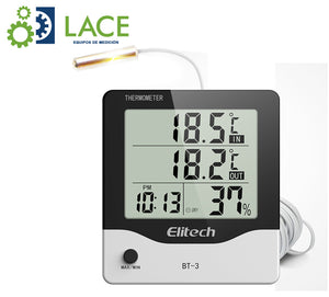 Termohigrómetro De Interior-Exterior Elitech BT-3 -50~70°C