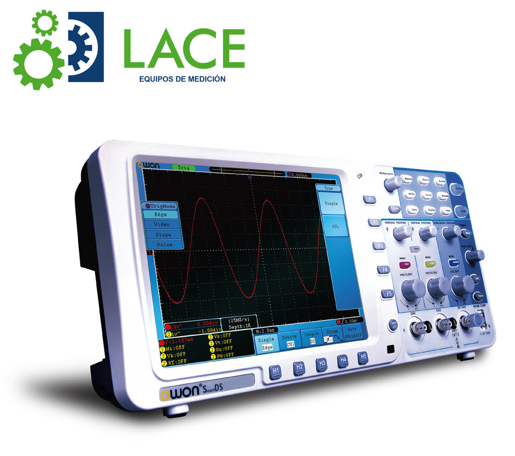 Osciloscopio de almacenamiento digital de memoria profunda Owon SDS6062