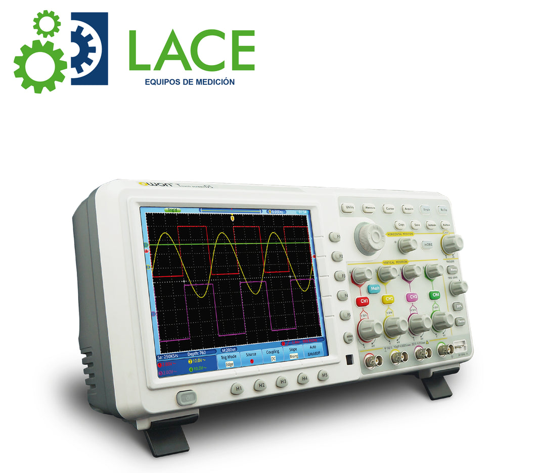 Osciloscopio de almacenamiento digital 70 MHz 4 canales Pantalla táctil 8