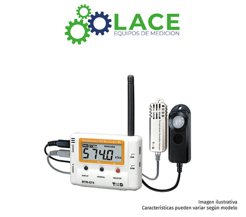 Data Logger Alta Precisión Temperatura, Humedad, Iluminancia, UV TandD RTR-574S -25~70 °C; 0~99 %HR