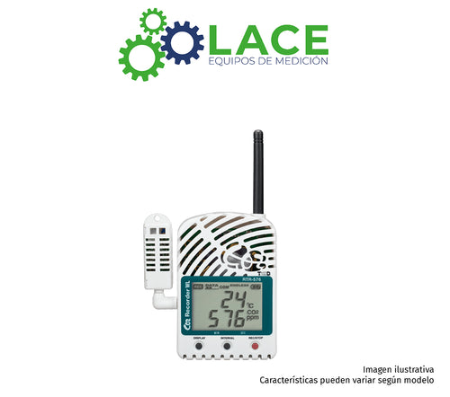 Data Logger Temperatura, Humedad y Analizador de Gas TandD RTR-576 0~55 °C; 10~95 %HR; 0~9,999 ppm