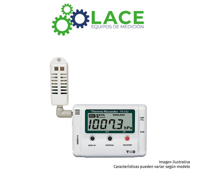 Data Logger Temperatura, Humedad y Presión TandD TR-73U 0~50 °C; 10~95 %HR; 750~1100 hPa