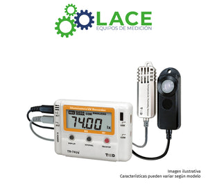 Data Logger (Alta Precisión) Temperatura, Humedad e Iluminancia TandD TR-74UiS -25~70 °C; 0~99 %HR; 0 lx~130 klx
